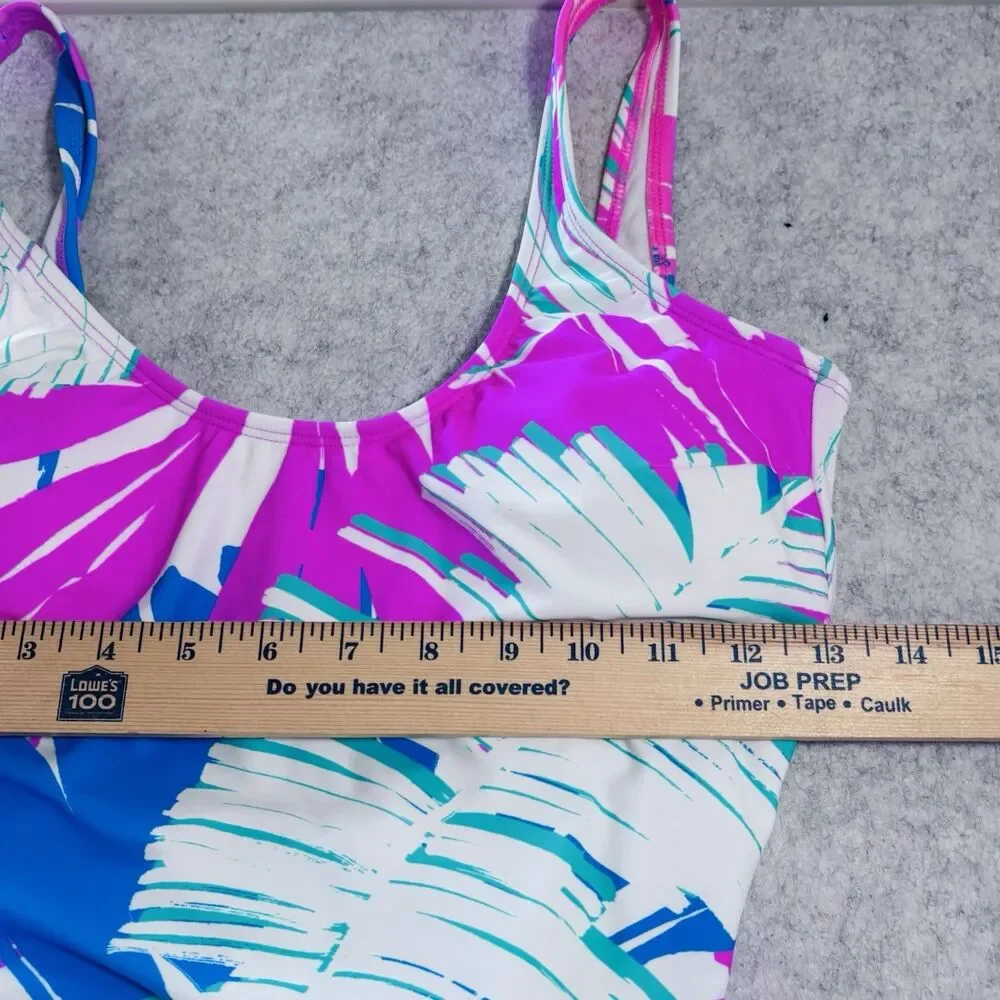 Sports Illustrated Swimsuit Abstract Tropical Palm One Piece Women’s M
